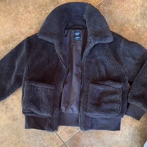 GAP Charcoal Sherpa Jacket